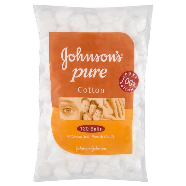 Johnson's Pure Cotton Balls White 120
