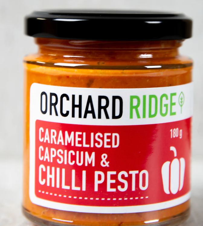 Orchard Ridge Caramelised Capsicum & Chilli Pesto 180g