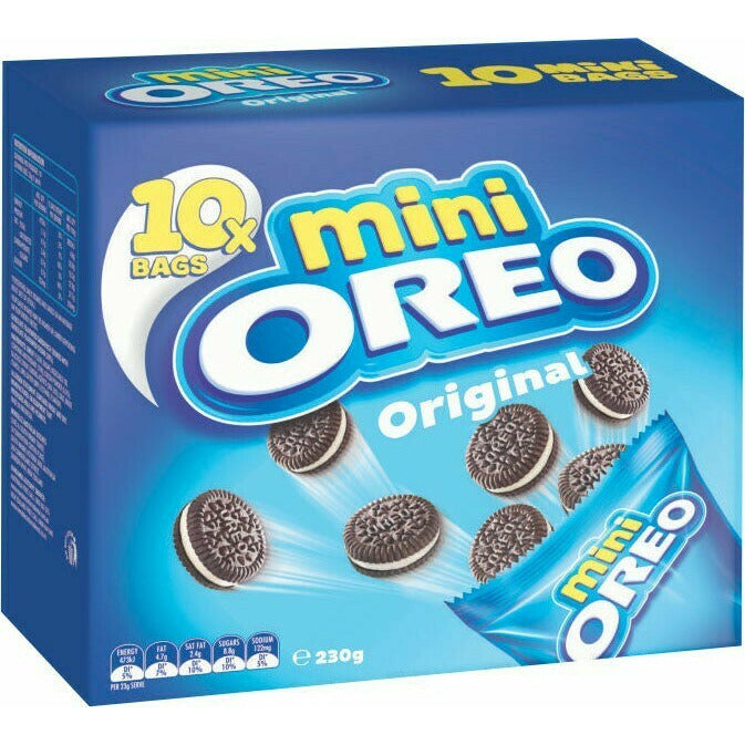 Oreo Mixed Mini Cream Biscuits 10pk 204g