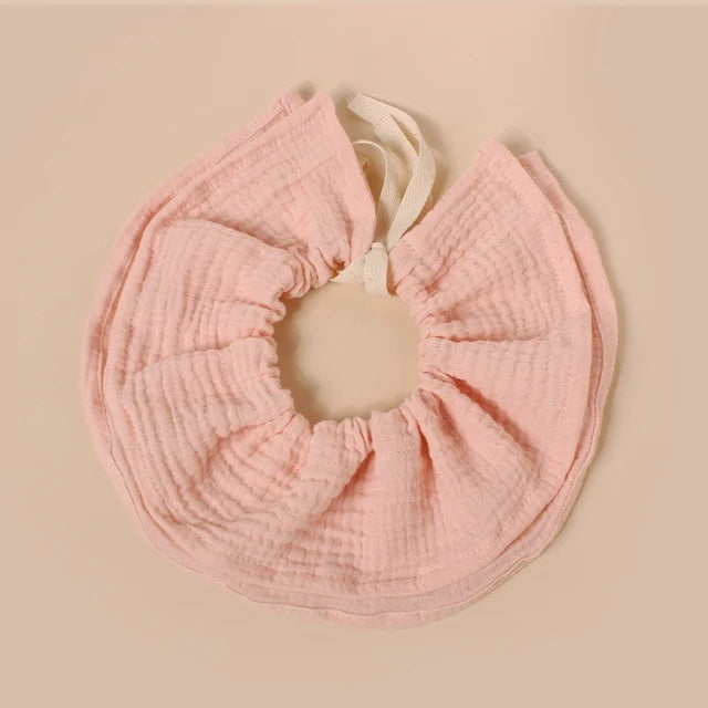 360 Muslin Baby Bib / Collar - Pink