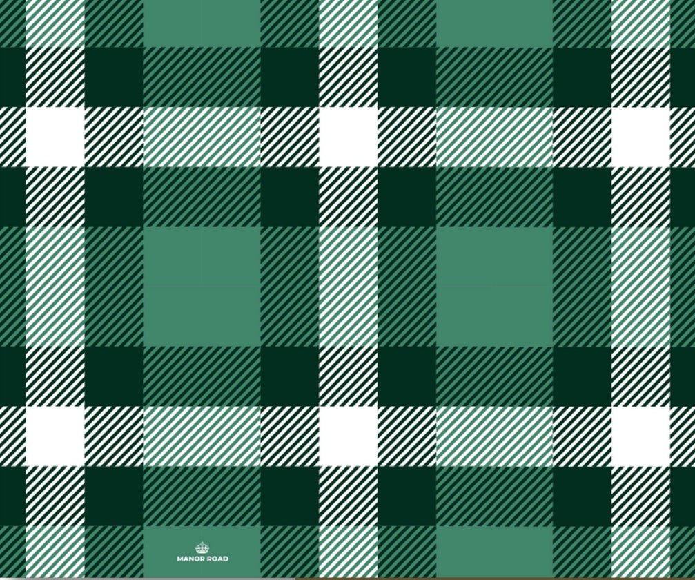 Classic Plaid Green Placemat Pad Manor Road