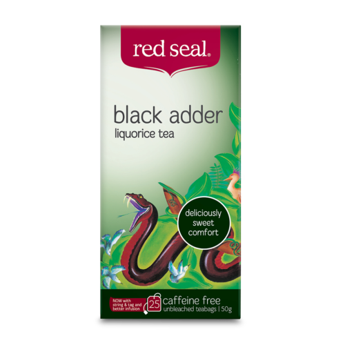 Red Seal Liquorice Black Adder Teabags 25pk 50g
