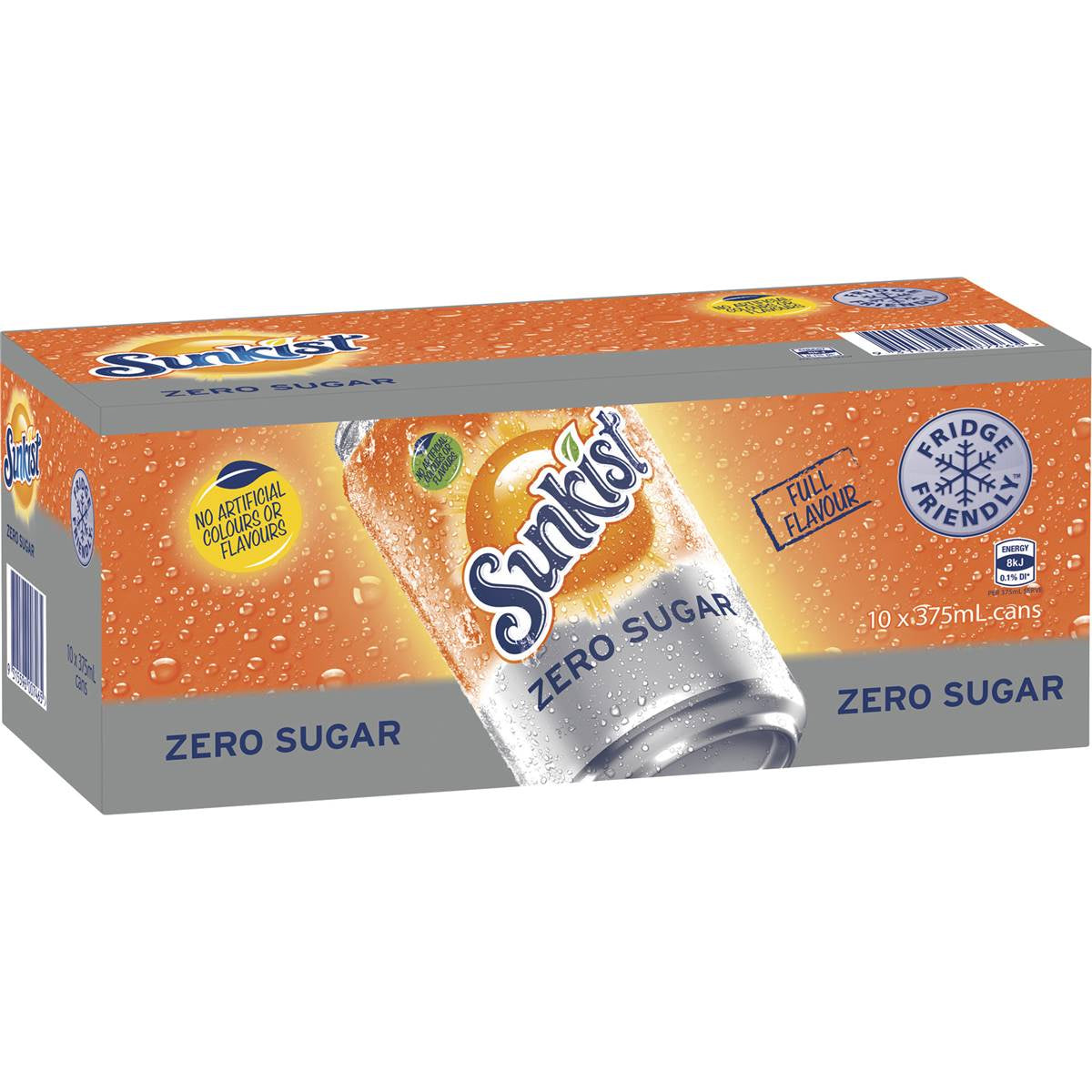 Schweppes Sunkist Orange Zero Sugar 375ml x 10pack