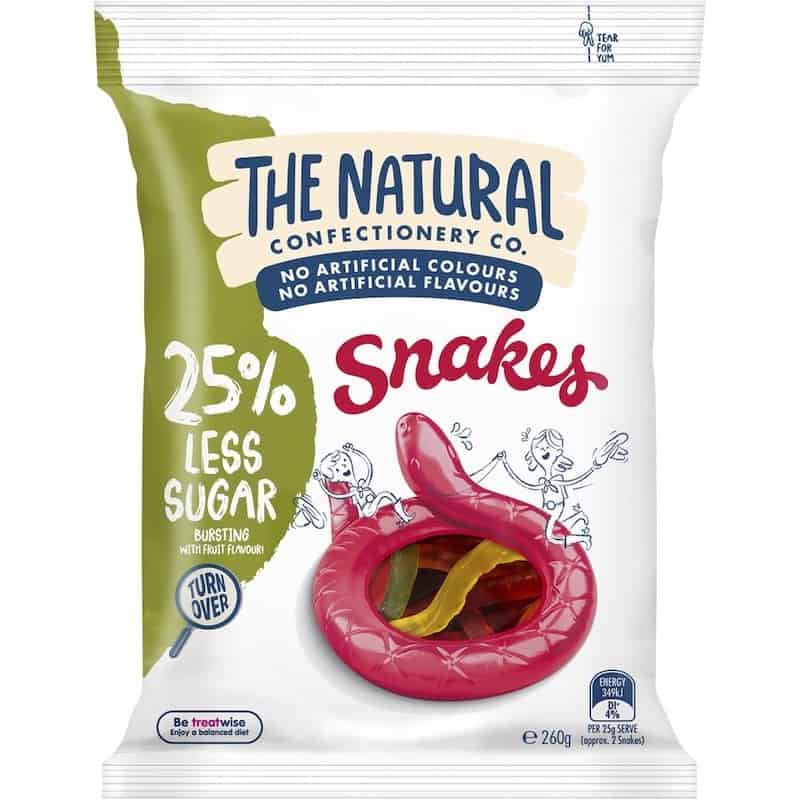 The Natural Confectionery Co. Snakes Reduced Sugar 230g