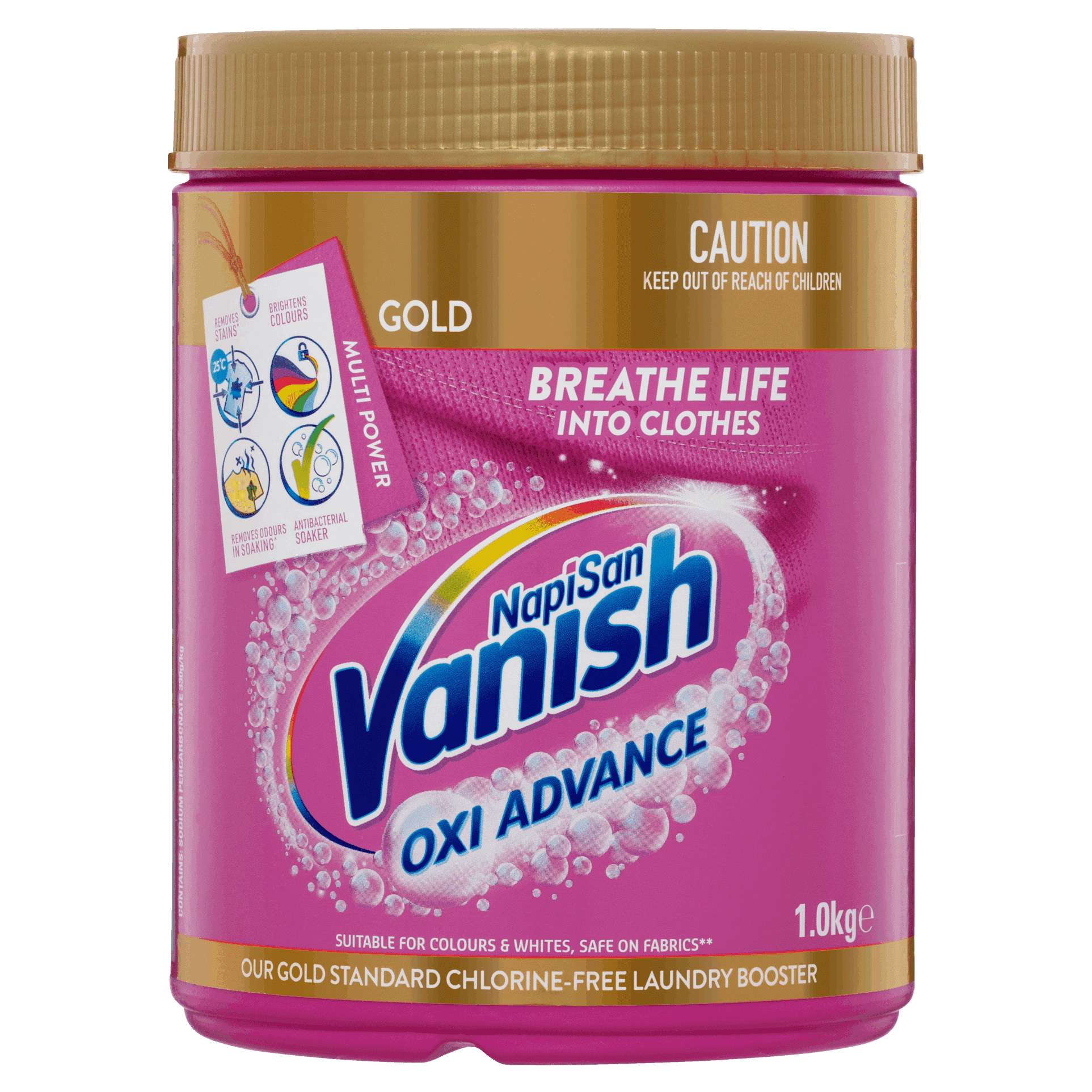 Vanish Napisan Gold Oxi Action Stain Remover Powder 500g