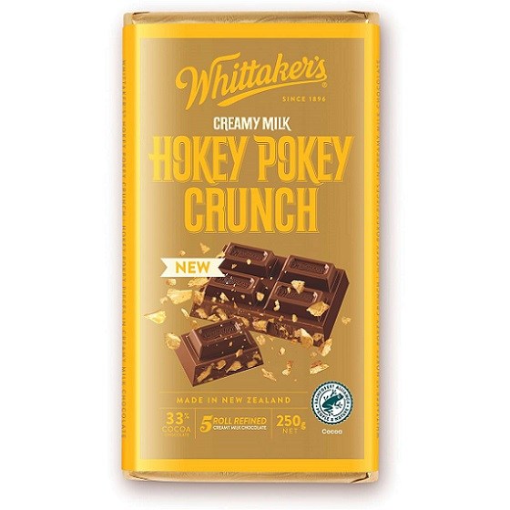 Whittakers Milk Chocolate Block Hokey Pokey Crunch 250g