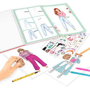 Top Model Colouring Book & Pencil Set