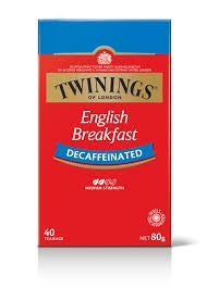 Twinings Tea Bags English Breakfast Decaffeinated 40pk