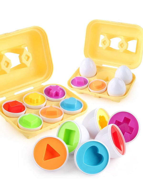 6pcs Matching Egg Carton Baby Learning Toy