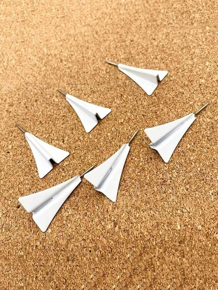 4pcs Creative Plane Shaped Thumb Tacks