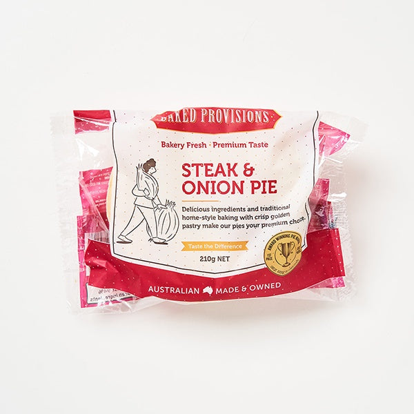 Baked Provisions Steak & Onion Pie 210g