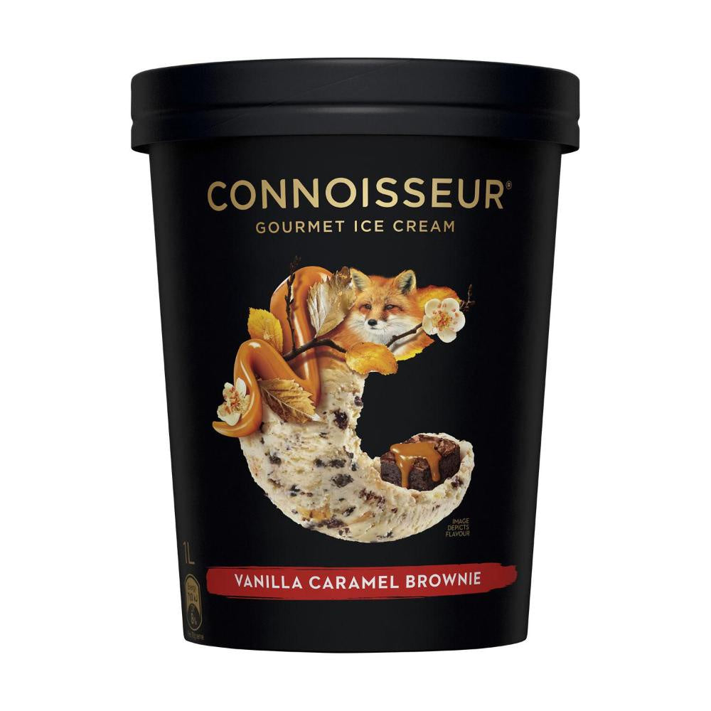 Connoisseur Vanilla Caramel Brownie Ice Cream 1L