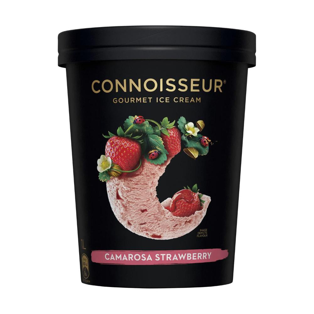 Connoisseur Caramosa Strawberry Ice Cream 1L