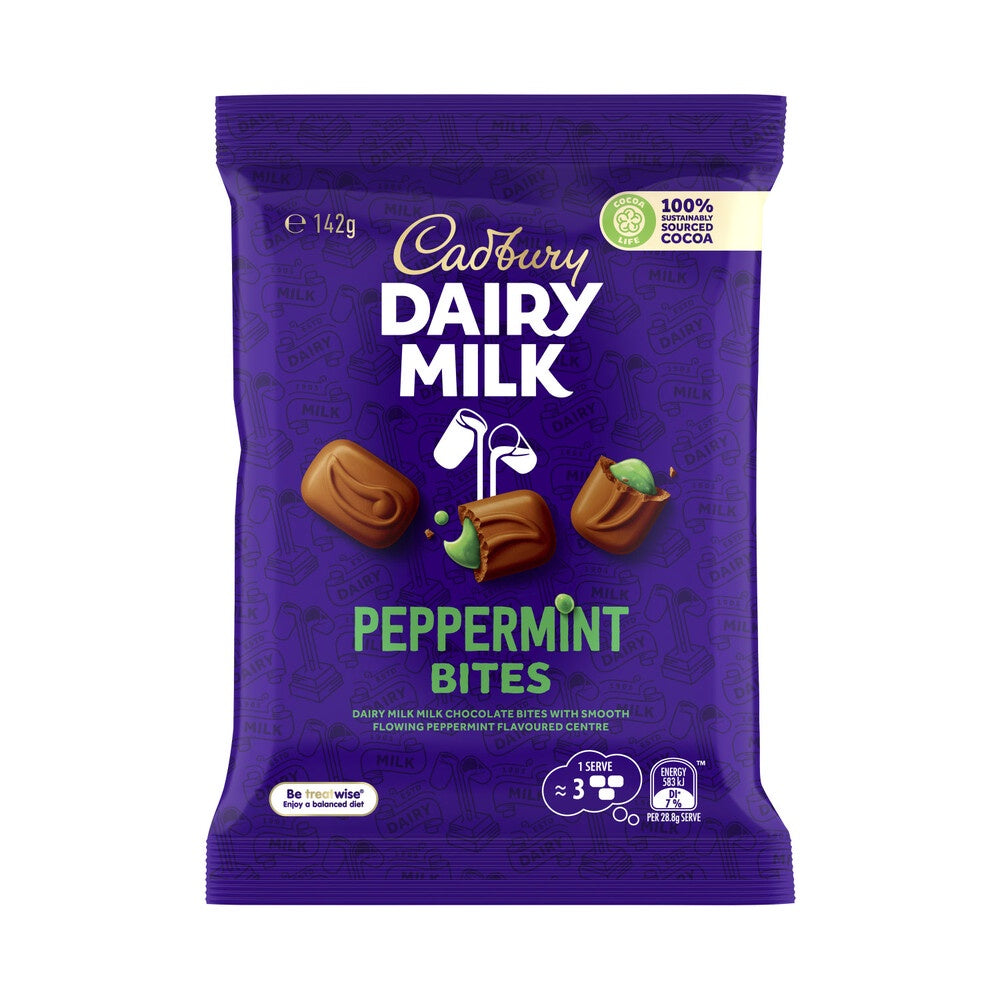 Cadbury Chocolate Bites Peppermint 130g