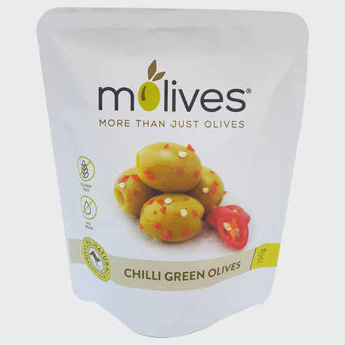 MOlives Chilli Green Olives 150g