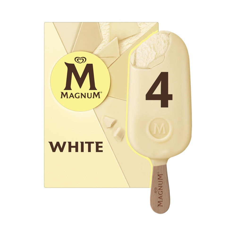 Magnum White Ice Cream 4pk