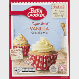 Betty Crocker Super Moist Vanilla Cupcake Mix 370g