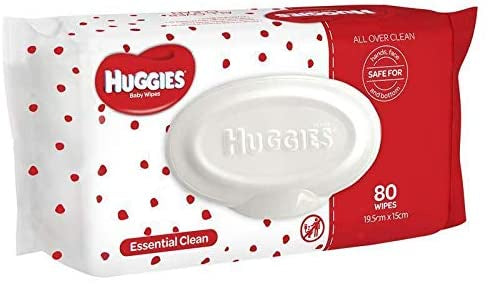 Huggies Essentials Baby Wipes 80pk