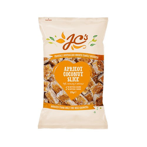 JC's Apricot Coconut Slice 375g