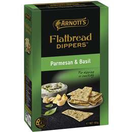 Arnotts Flatbread Dippers Parmesan & Basil 130g