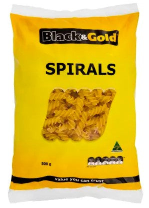 Black & Gold Spirals 500g