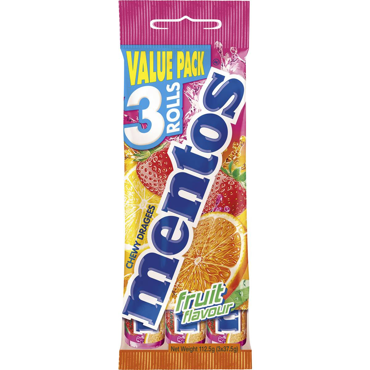 Mentos Fruit 3 Pack