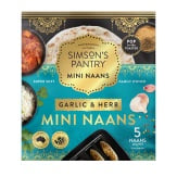 Simson's Pantry Mini Naans Garlic & Herb 225g