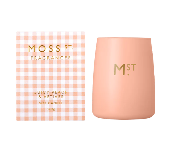 Moss St Candle 370g Juicy Peach & Vetiver