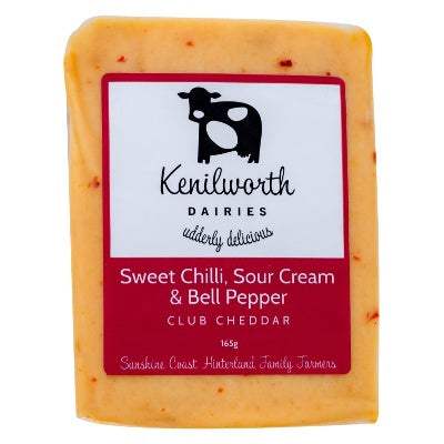 Kenilworth Sweet Chilli, Sour Cream & Bell Pepper Club Cheddar 165g