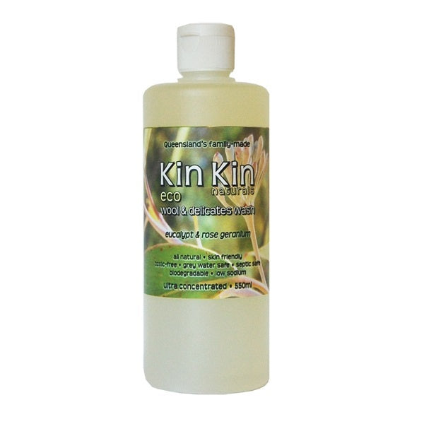 Kin Kin Naturals Eco Wool & Delicates Wash Eucalypt & Rose Geranium 1050ml