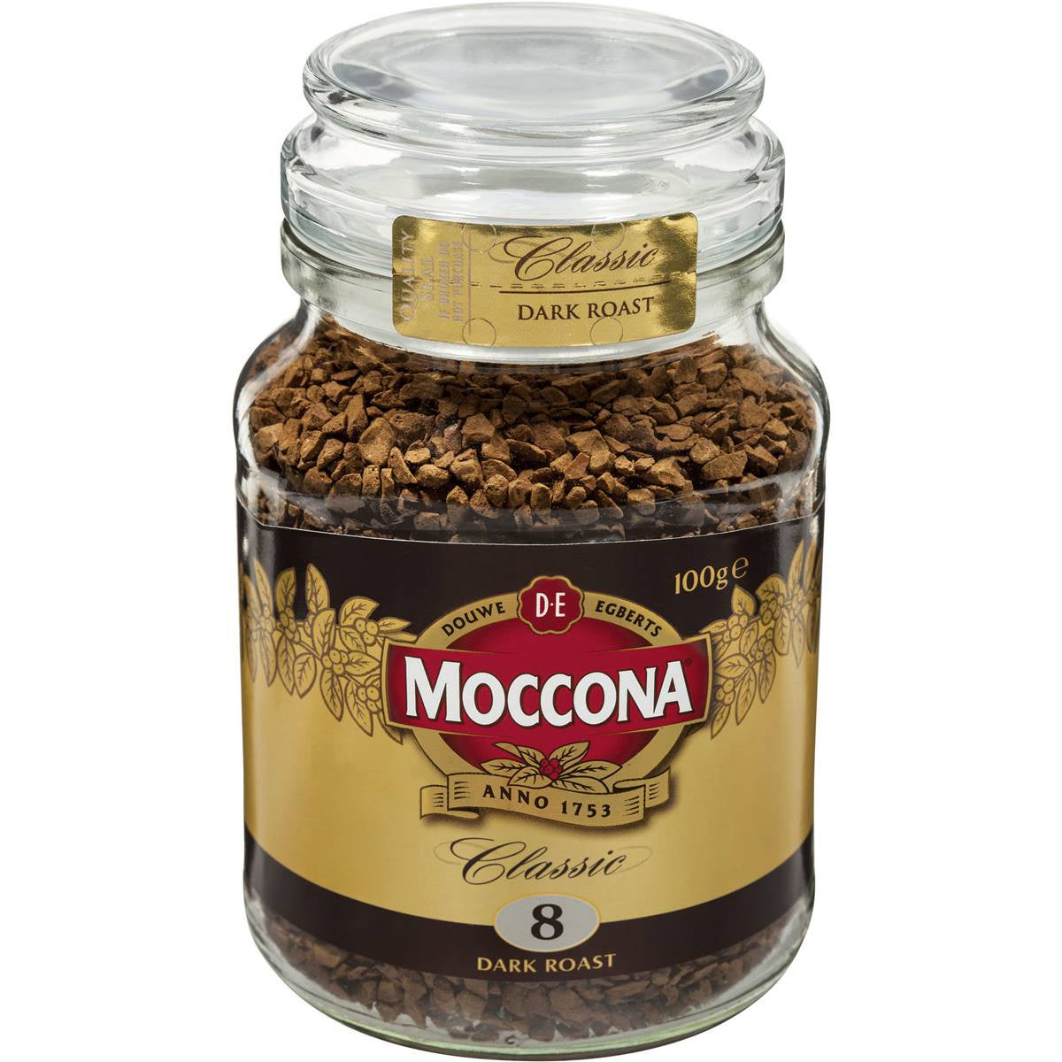 Moccona Instant Coffee Classic Dark Roast 100g