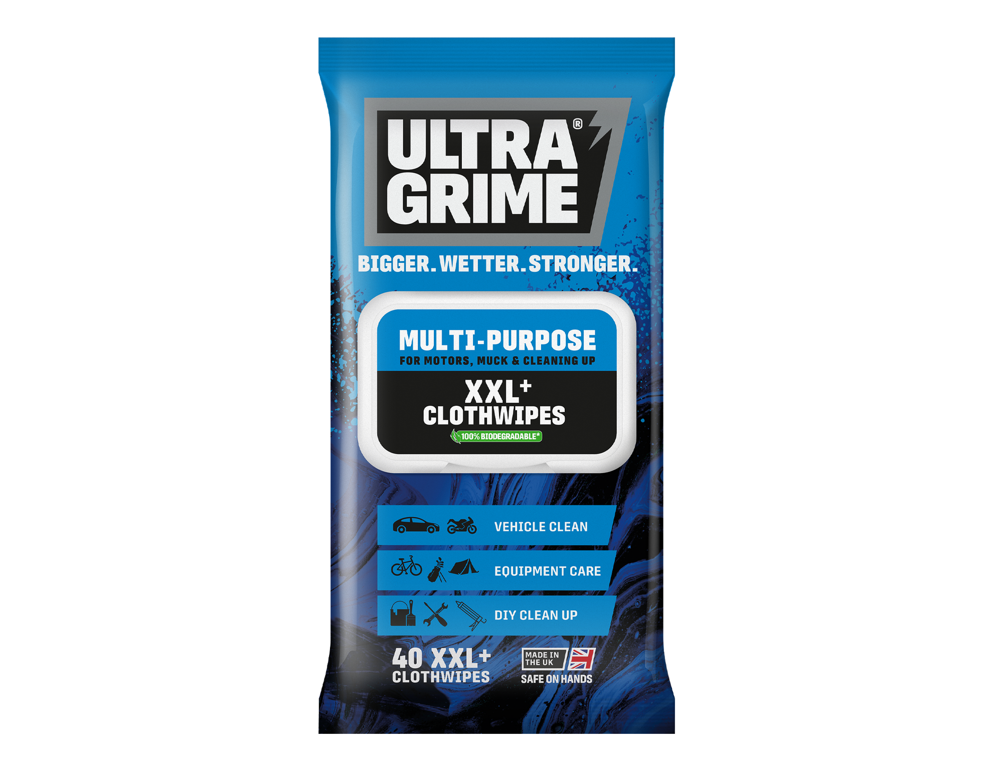 Ultragrime Multi-Purpose Clothwipes XXL+ 40pk