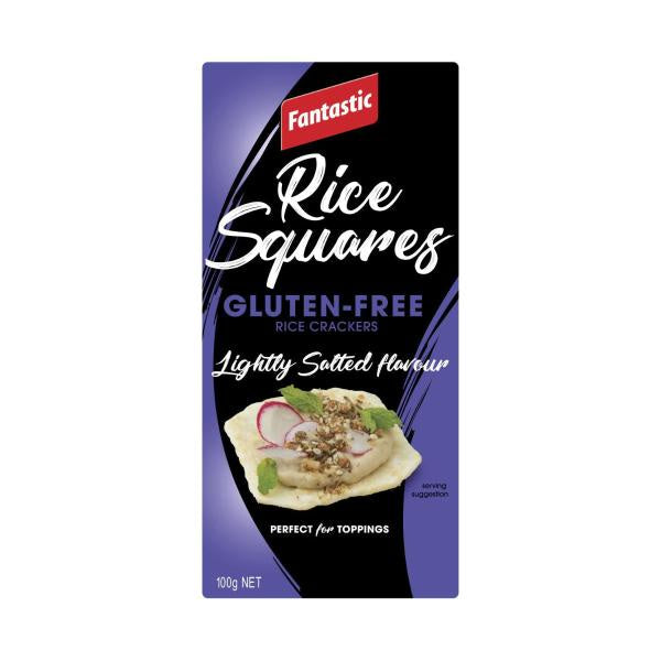 Fantastic Rice Squares Lightly Salted 100g