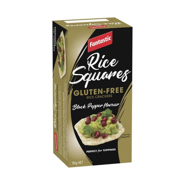 Fantastic Rice Squares Black Pepper 100g