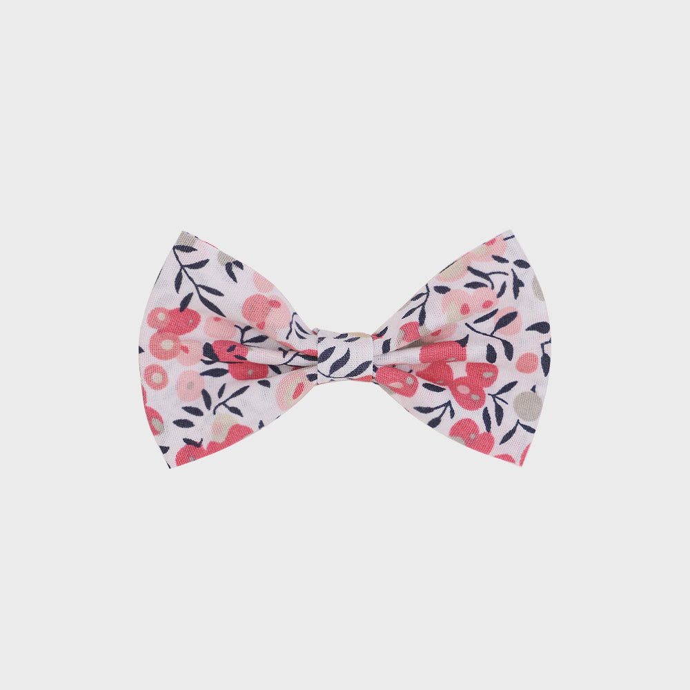 Girls Scarf Clips - Pink Berry Bow (2)