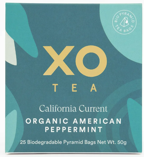 XO Tea California Current American Peppermint (25 Teabags) 50g