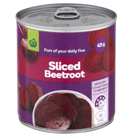 Woolworths Beetroot Sliced 425g