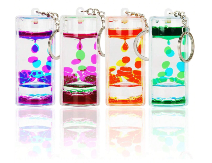 Bubble Liquid Keyring (Asst. Colours)