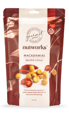 Nutworks Salted Chilli Macadamias 75g