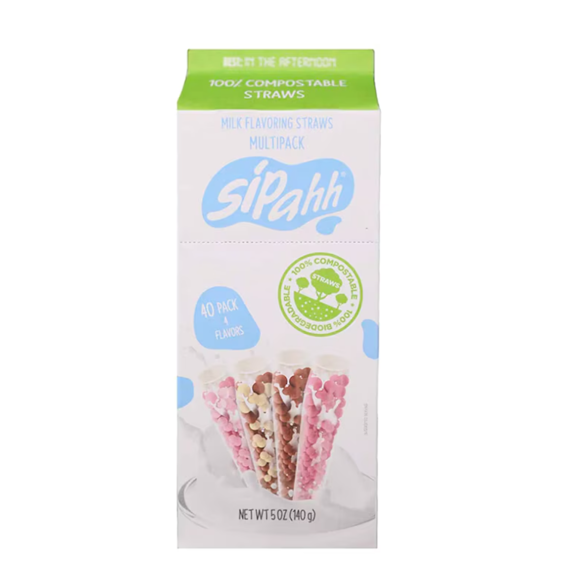 Sipahh Milk Flavouring Straws 140g