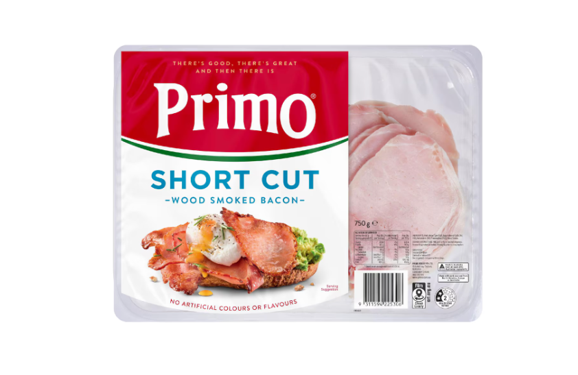 Primo Shortcut Rindless Bacon 750g