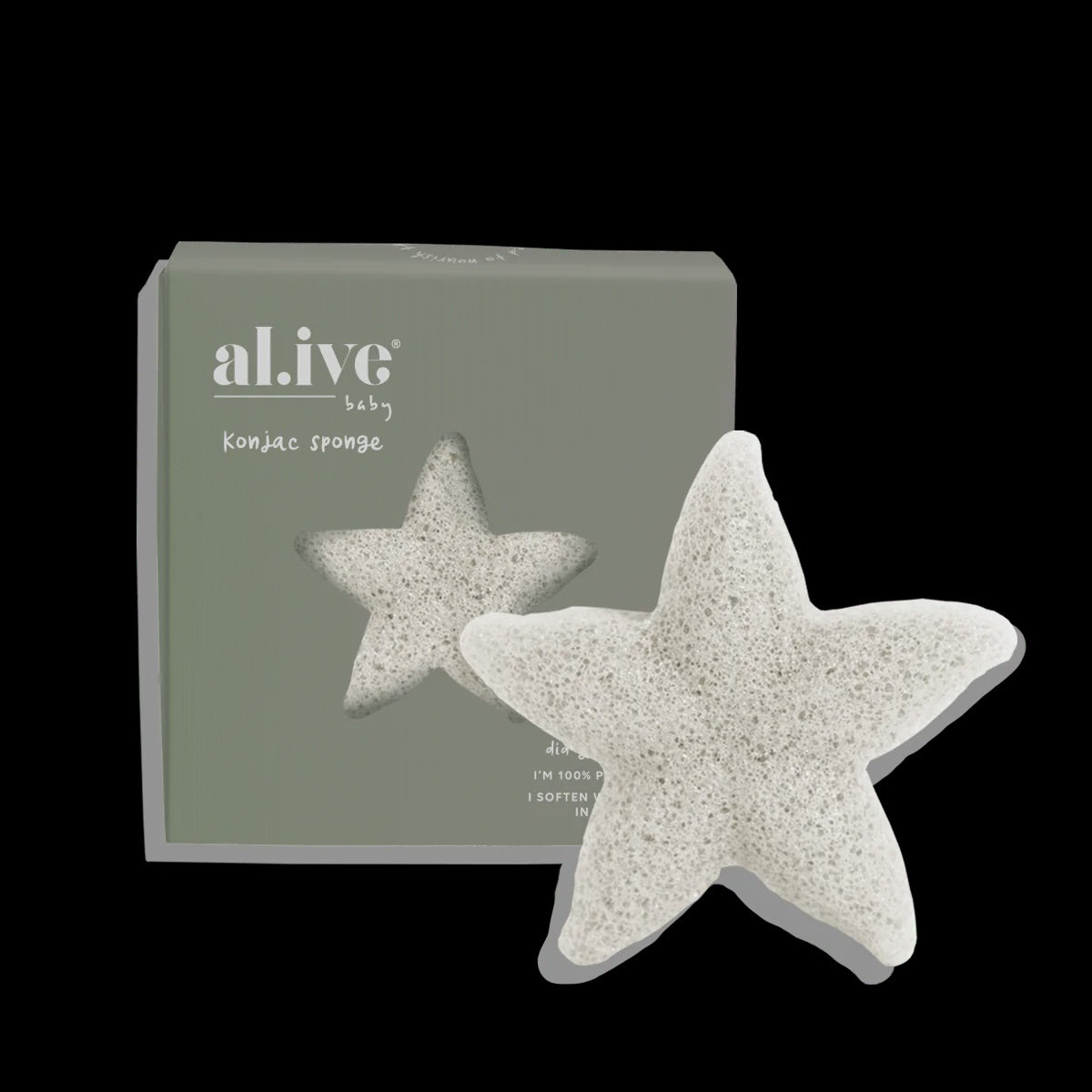 Alive White Baby Konjac Sponge