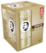 Boss Coffee Iced Latte Cans 4x237ml