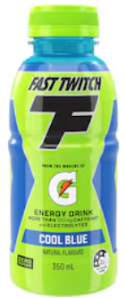 Gatorade Fast Twitch Energy Drink Cool Blue 350mL