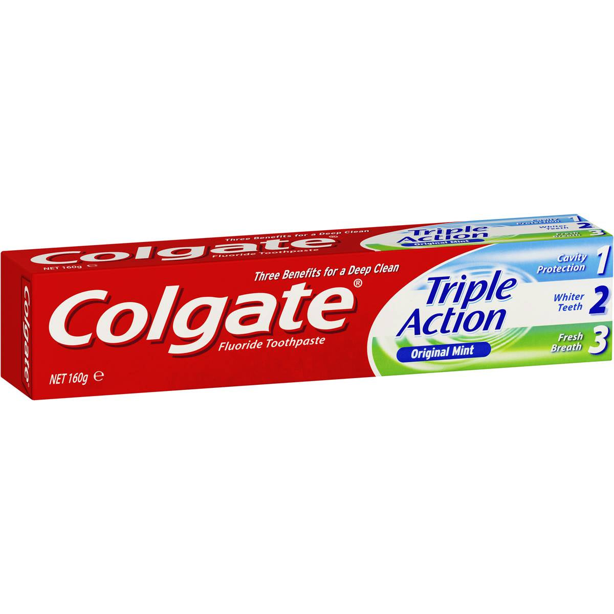 Colgate Toothpaste Triple Action Original Mint 160g