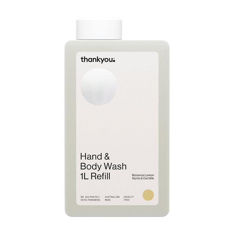 Thankyou Hand & Body Wash Botanical Lemon Myrtle & Oat Milk Refill 1L