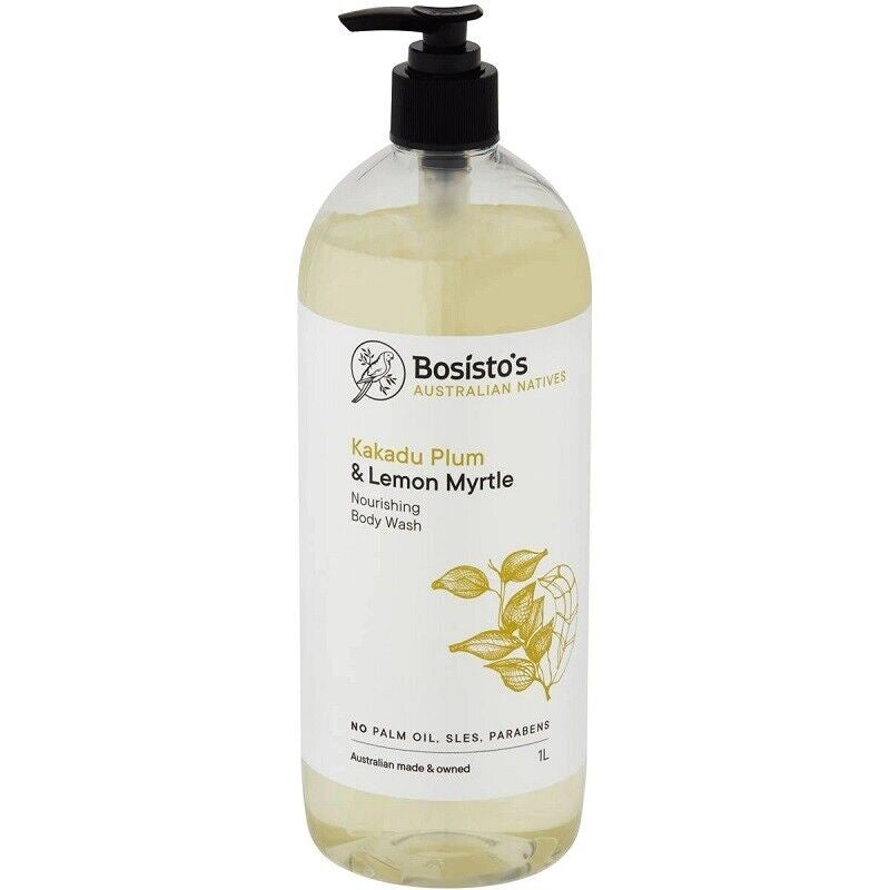 Bosisto's Kakadu Plum & Lemon Myrtle Nourishing Body Wash 1L