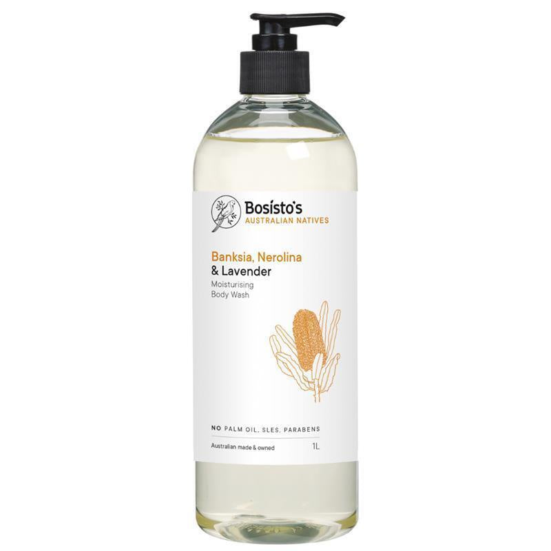 Bosisto's Banksia, Nerolina & Lavender Moisturising Body Wash 1L