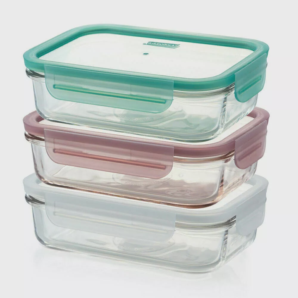 Glasslock 3 Pc Container Set 710ml