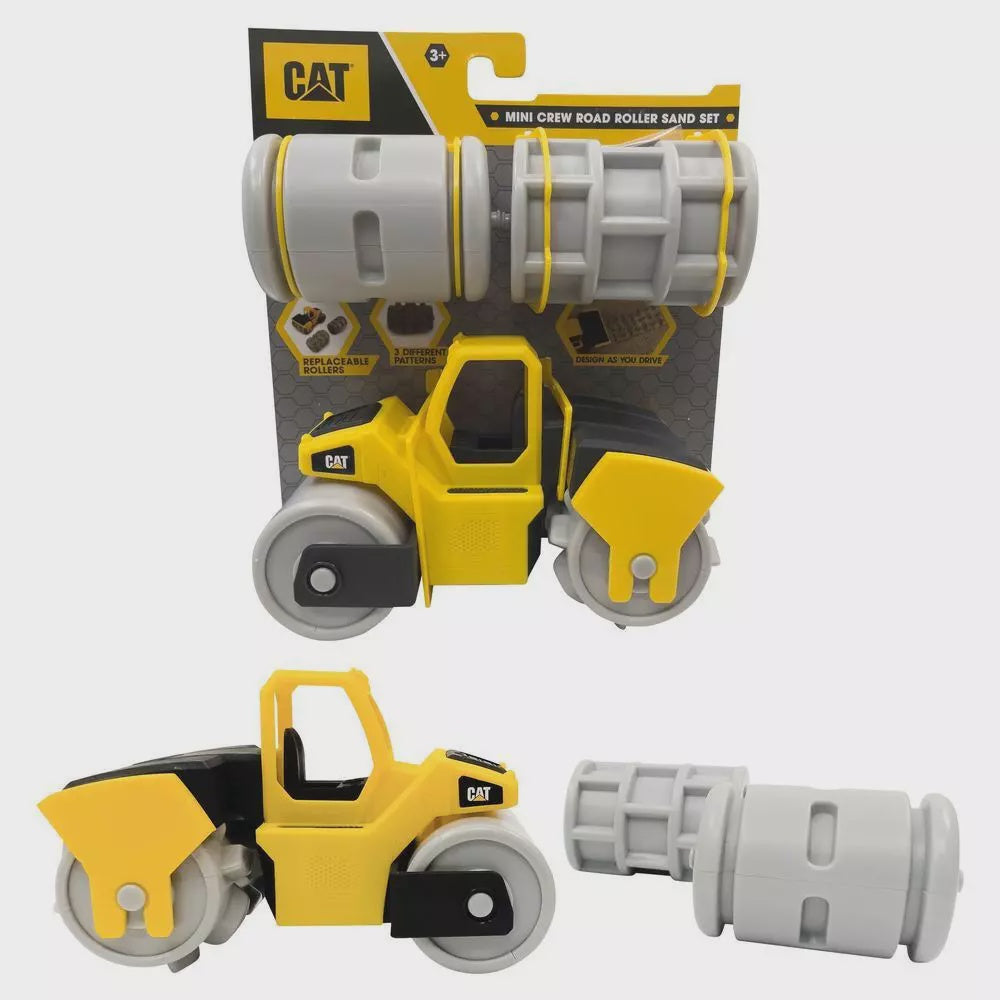 CAT Mini Crew 7" Road Roller Sand Set